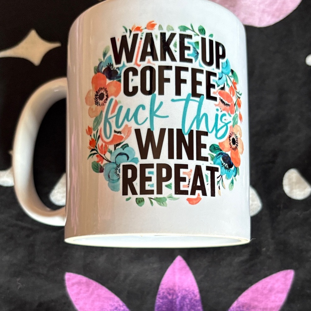 Vibrant Floral Coffee Mug